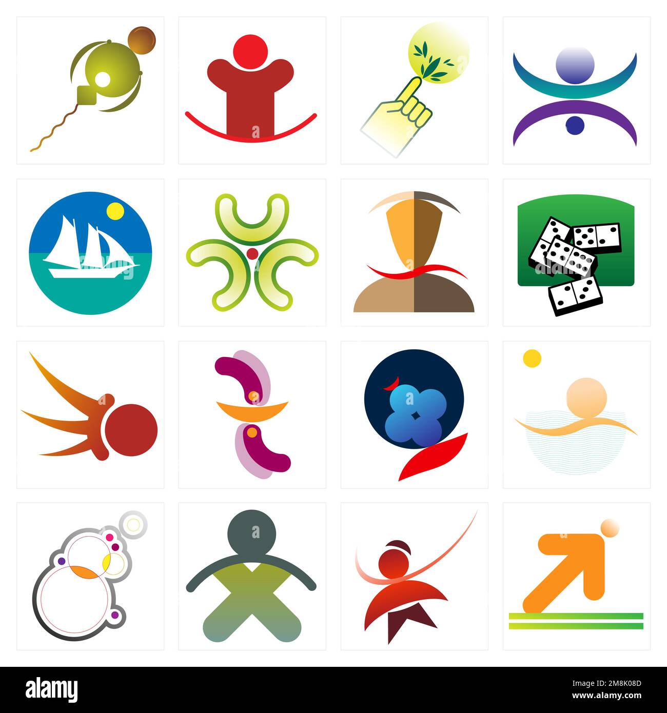 Secte de pictogramme pour les activités ou les entreprises Banque D'Images