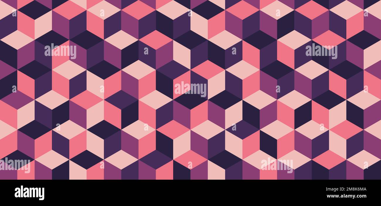 Arrière-plan coloré cubes, motif sans couture, texture abstraite Illustration de Vecteur