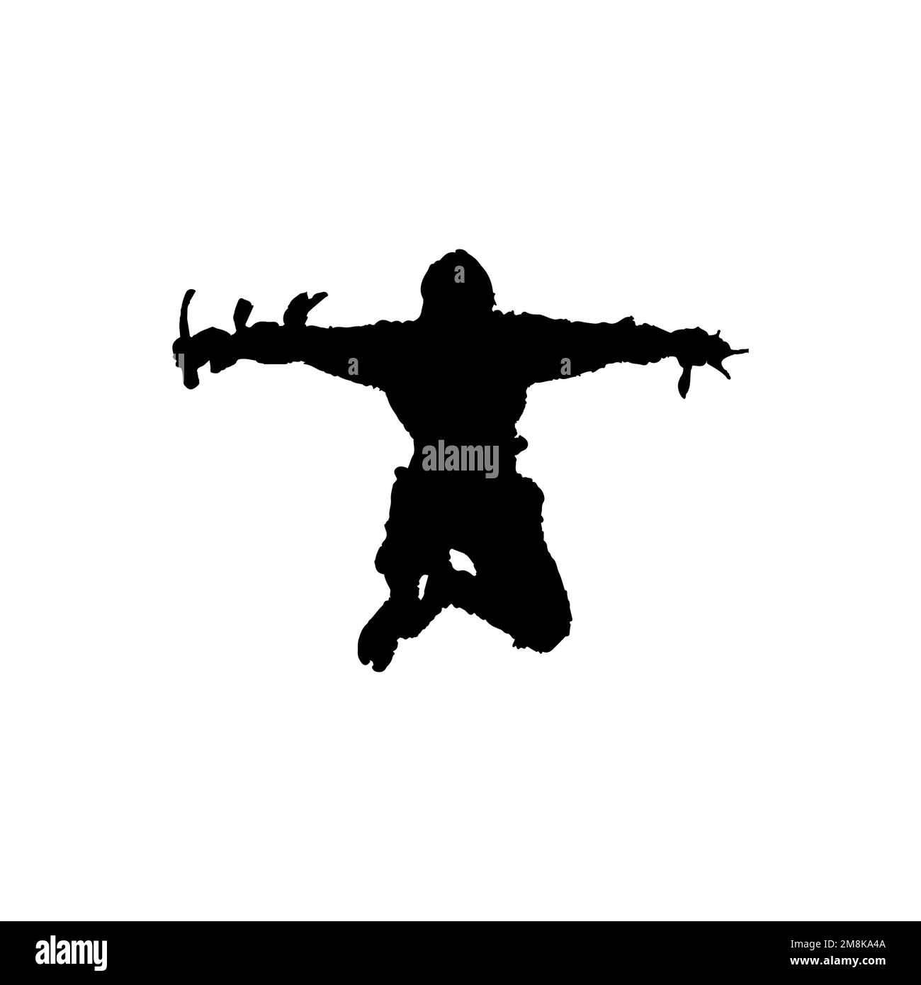 Icône Ninja. Symbole d'arrière-plan de l'affiche ninja samouraï de style simple. Élément de conception du logo de marque Ninja. Impression de t-shirts Ninja. vecteur pour autocollant. Illustration de Vecteur