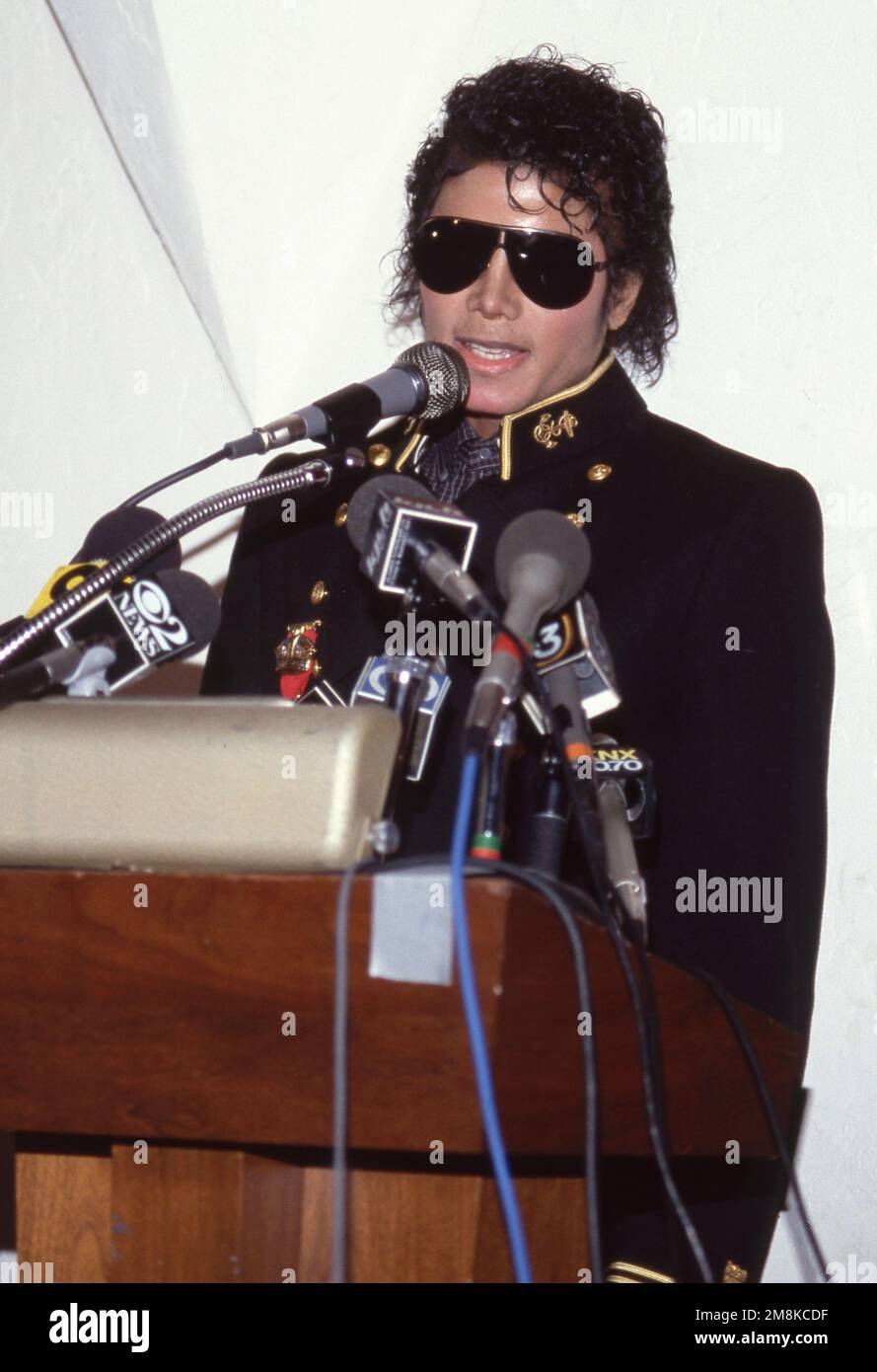 Michael Jackson septembre 1984 crédit : Ralph Dominguez/MediaPunch Banque D'Images