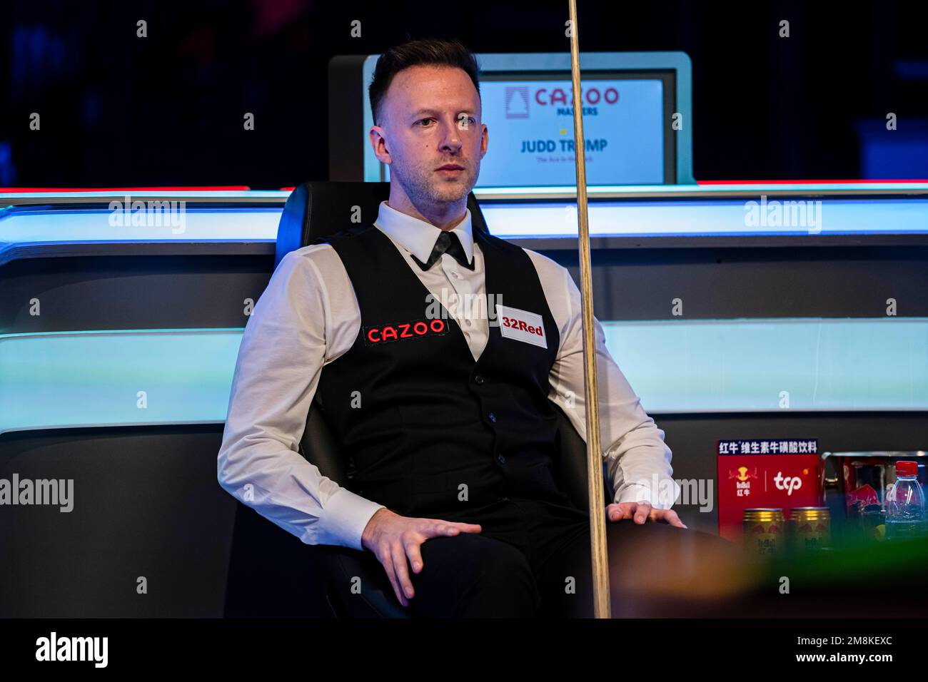 Londres, Royaume-Uni. 14th janvier 2023. Judd Trump contre Stuart Bingham en demi-finale pendant le Cazoo Master 2023 - jour 7 demi-finale au Palais Alexandra le samedi, 14 janvier 2023 à LONDRES EN ANGLETERRE. Credit: Taka G Wu/Alay Live News Banque D'Images