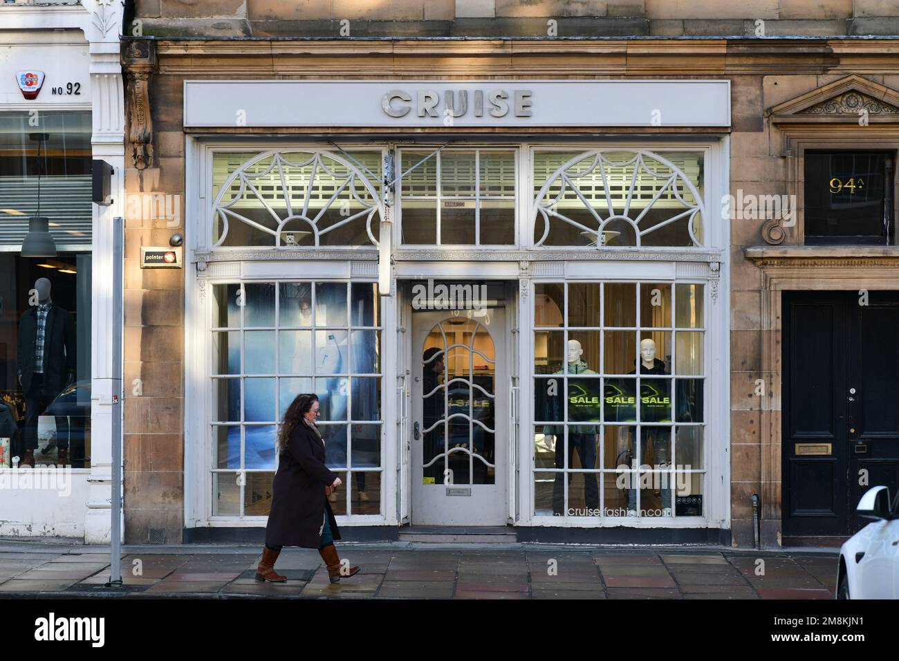 Edinburgh, Écosse, Royaume-Uni, 14 janvier 2023. Boutique de croisières à George Street. credit sst/alamy nouvelles en direct Banque D'Images