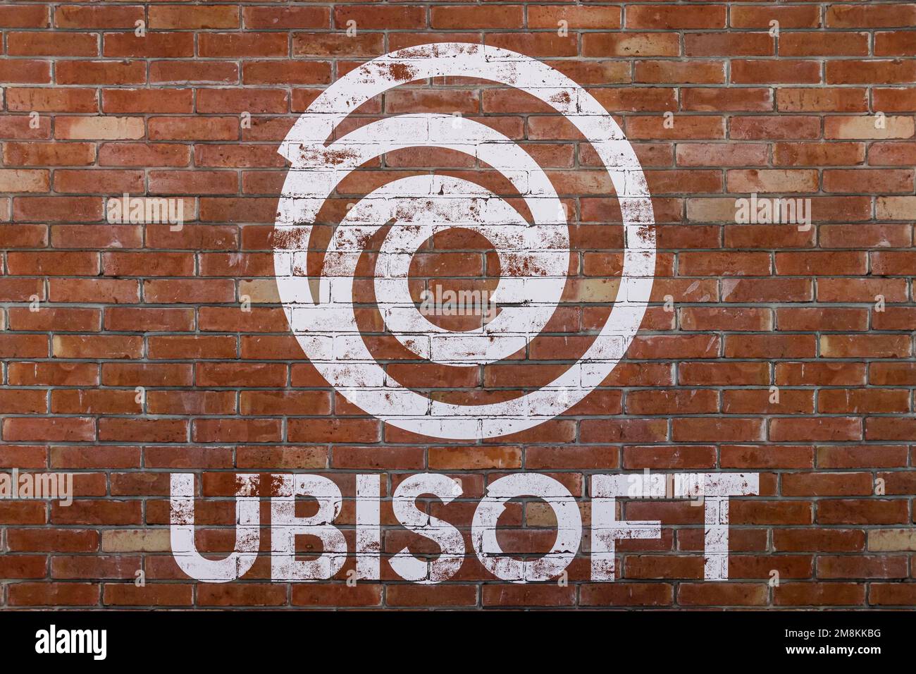 Cologne, Allemagne. 24th août 2022. Gamescom 2022: Logo de l'éditeur Ubisoft Entertainment sa sur un mur au stand d'Ubisoft. La gamescom est le plus grand salon mondial des jeux vidéo et informatiques, à Koelnmesse, à Cologne, en Allemagne. Photocredit: Christian Lademann / LademannMedia Banque D'Images