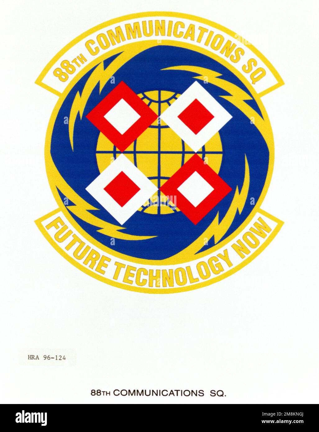Emblème organisationnel de la Force aérienne. 88th Escadron des communications Date de prise de vue exacte inconnue. Base: Maxwell Air Force base État: Alabama (AL) pays: Etats-Unis d'Amérique (USA) Banque D'Images