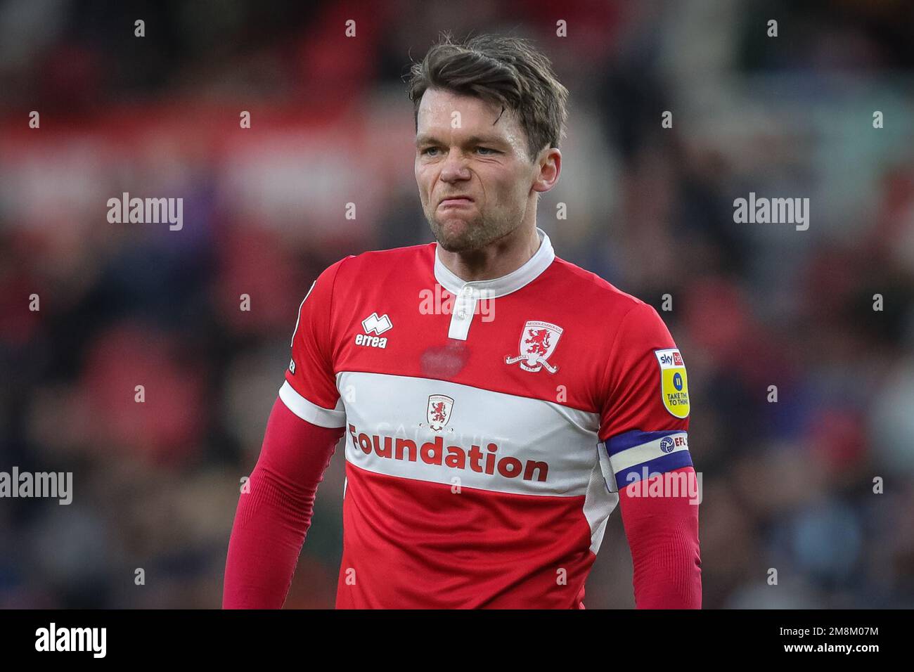 Jonathan Howson #16 de Middlesbrough pendant le match de championnat de Sky Bet Middlesbrough vs Millwall au stade Riverside, Middlesbrough, Royaume-Uni, 14th janvier 2023 (photo de James Heaton/News Images) Banque D'Images