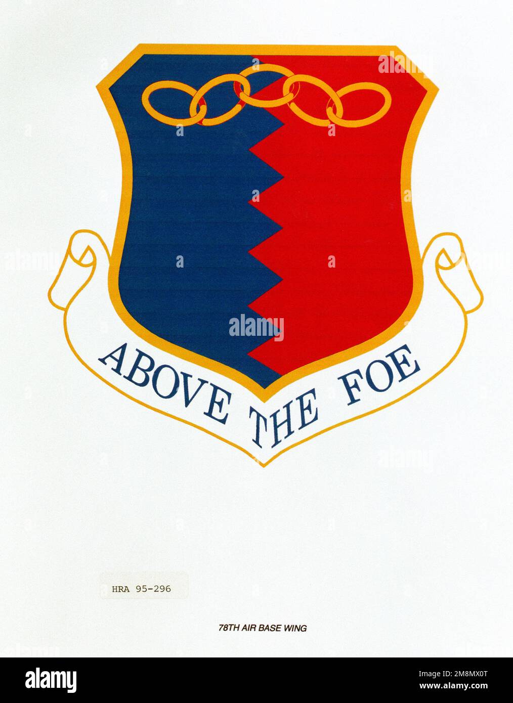 Insigne approuvé pour le cliché de date exact de l'aile de la base aérienne 78th inconnu. Base: Maxwell Air Force base État: Alabama (AL) pays: Etats-Unis d'Amérique (USA) Banque D'Images
