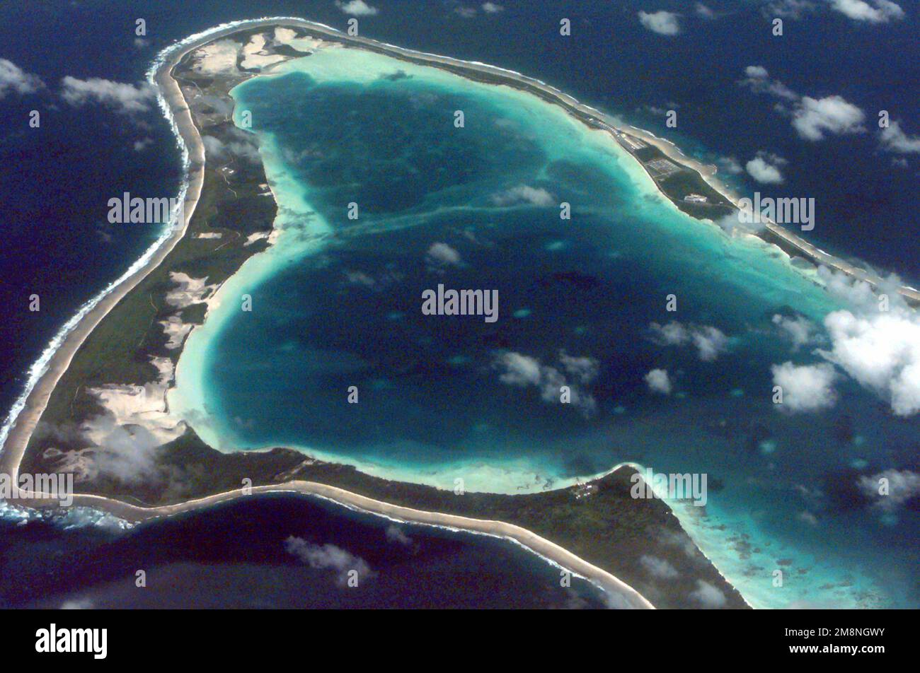 Vue aérienne de la base navale de Diego Garcia. Base : activité NAV Sup,  Diego Garcia pays : territoire britannique de l'océan Indien (IOT Photo  Stock - Alamy