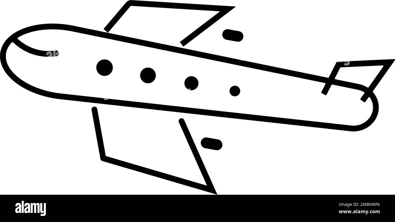 Icône avion et compagnie aérienne. Vecteur modifiable. Illustration de Vecteur