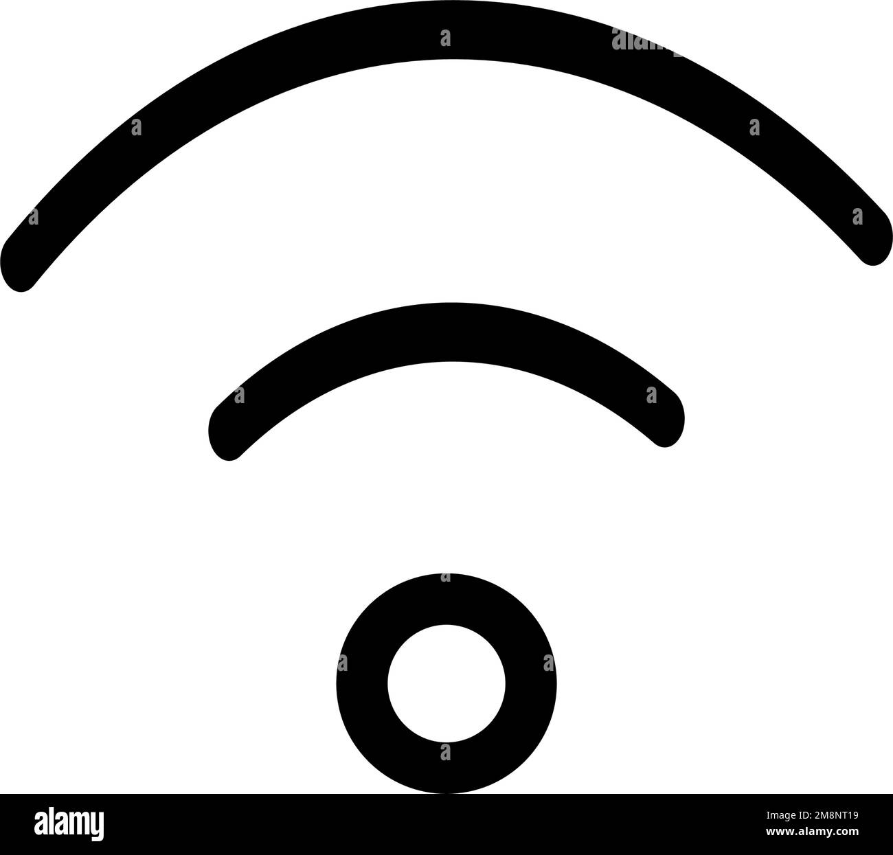 Icône Wi-Fi léger. Icône Net Work. Vecteur modifiable. Illustration de Vecteur