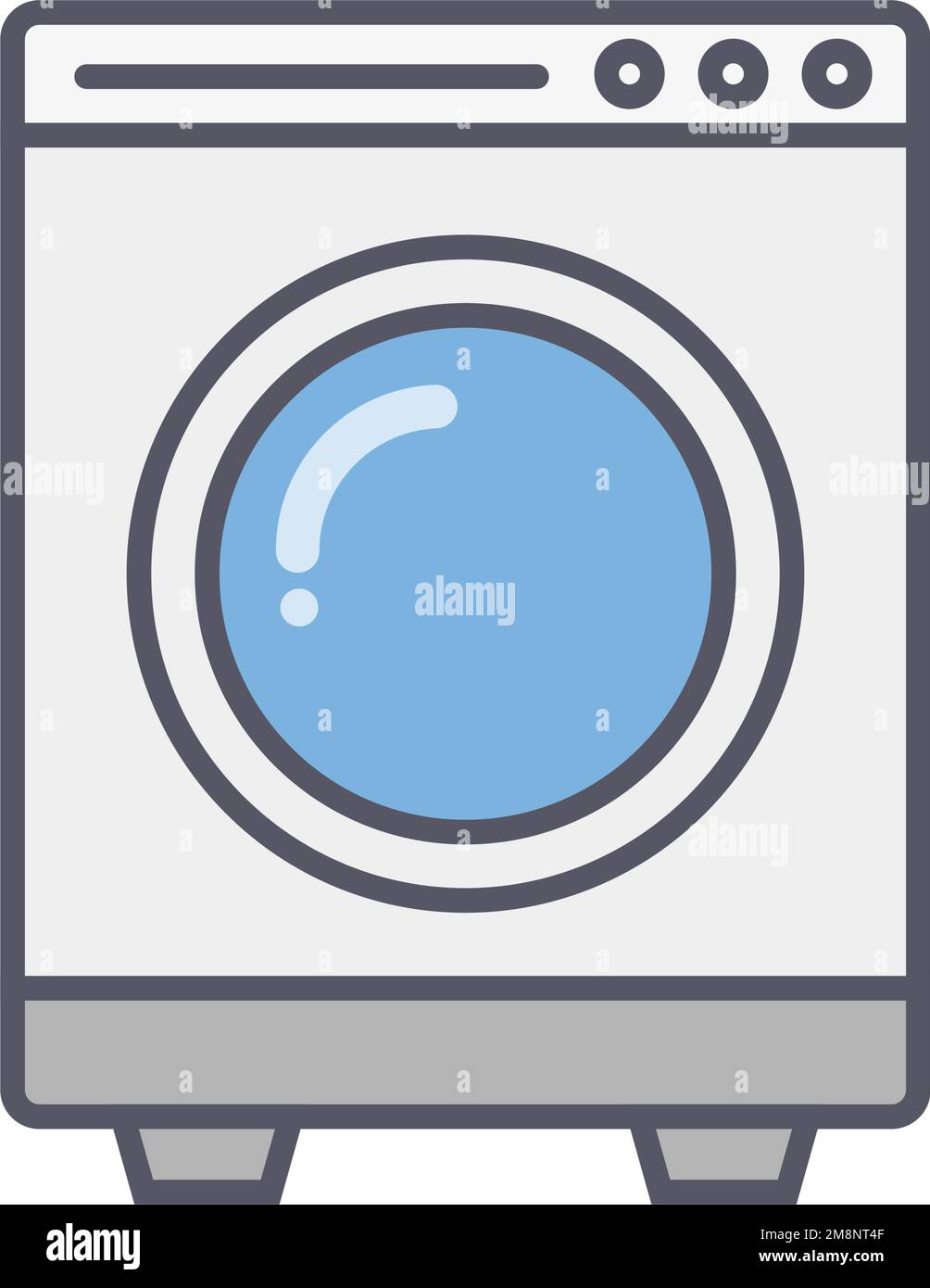 Icône de vecteur de lave-glace. Icône de vecteur de conception plate. Vecteur modifiable. Illustration de Vecteur