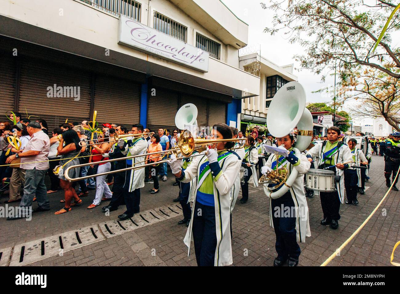San José, Costa Rica - 2022 mars procession du silence, jeudi Saint. Photo de haute qualité Banque D'Images