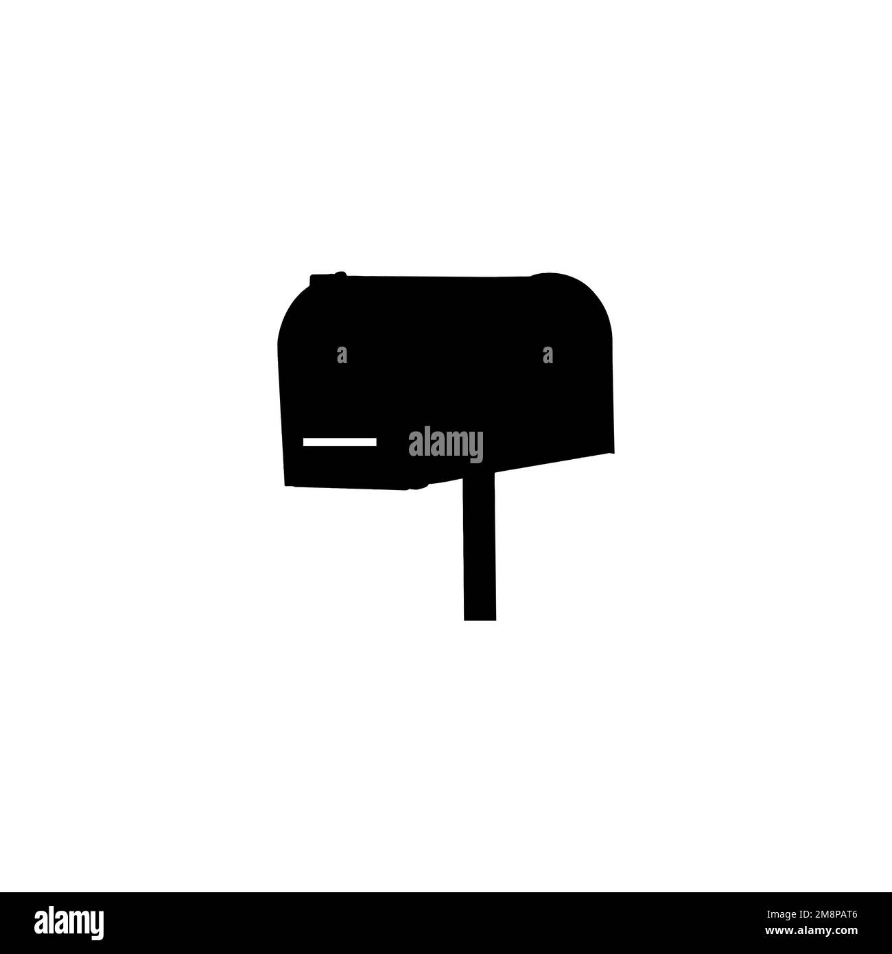 Icône de boîte aux lettres Banque d'images noir et blanc - Alamy