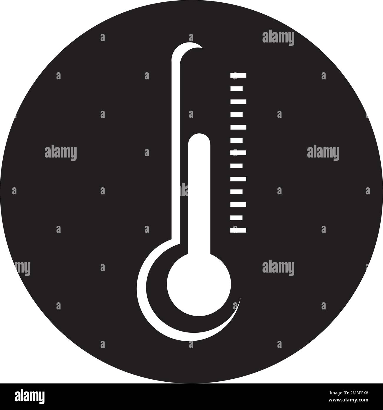 logo termometer motif illustration Illustration de Vecteur