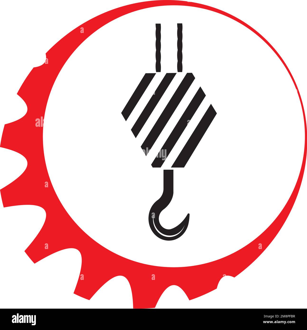 modèle de vectorisation du logo crane Illustration de Vecteur