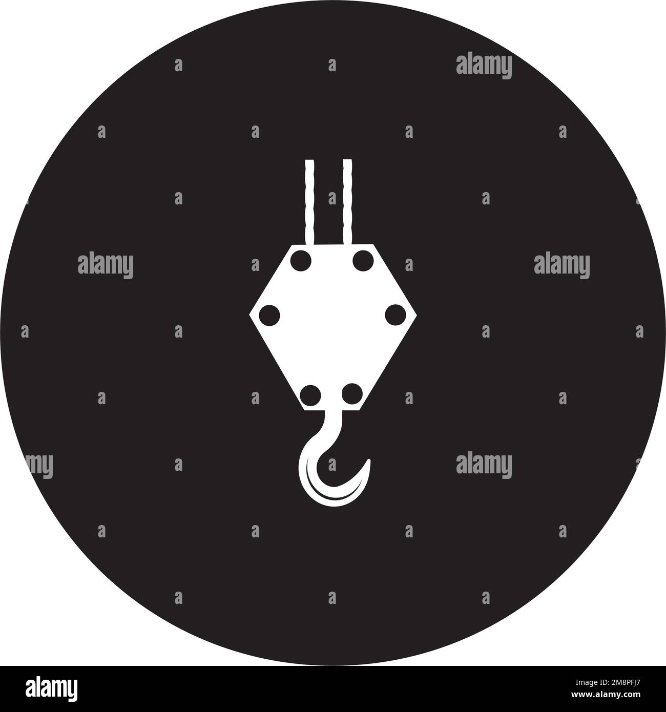 modèle de vectorisation du logo crane Illustration de Vecteur