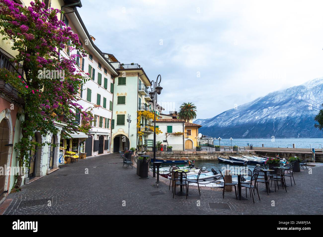 Limone sul Garda en hiver Banque D'Images