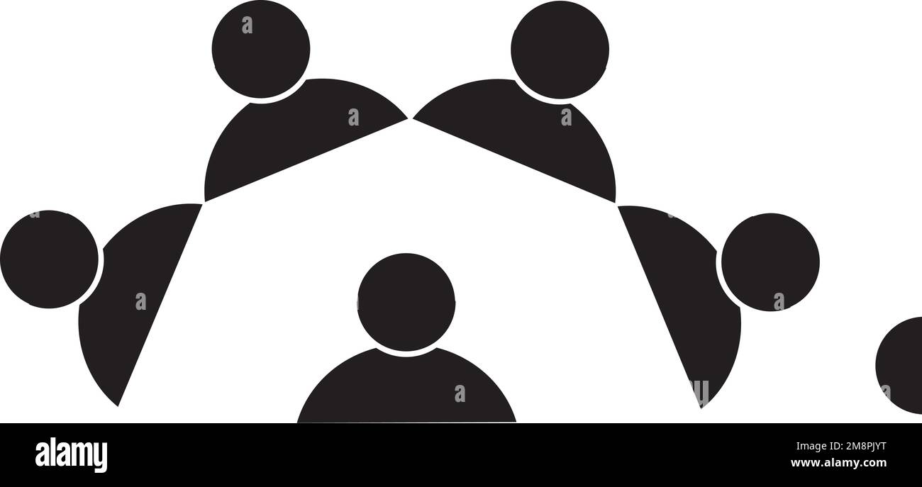 icône de l'équipe de personnes vektortemplate Illustration de Vecteur
