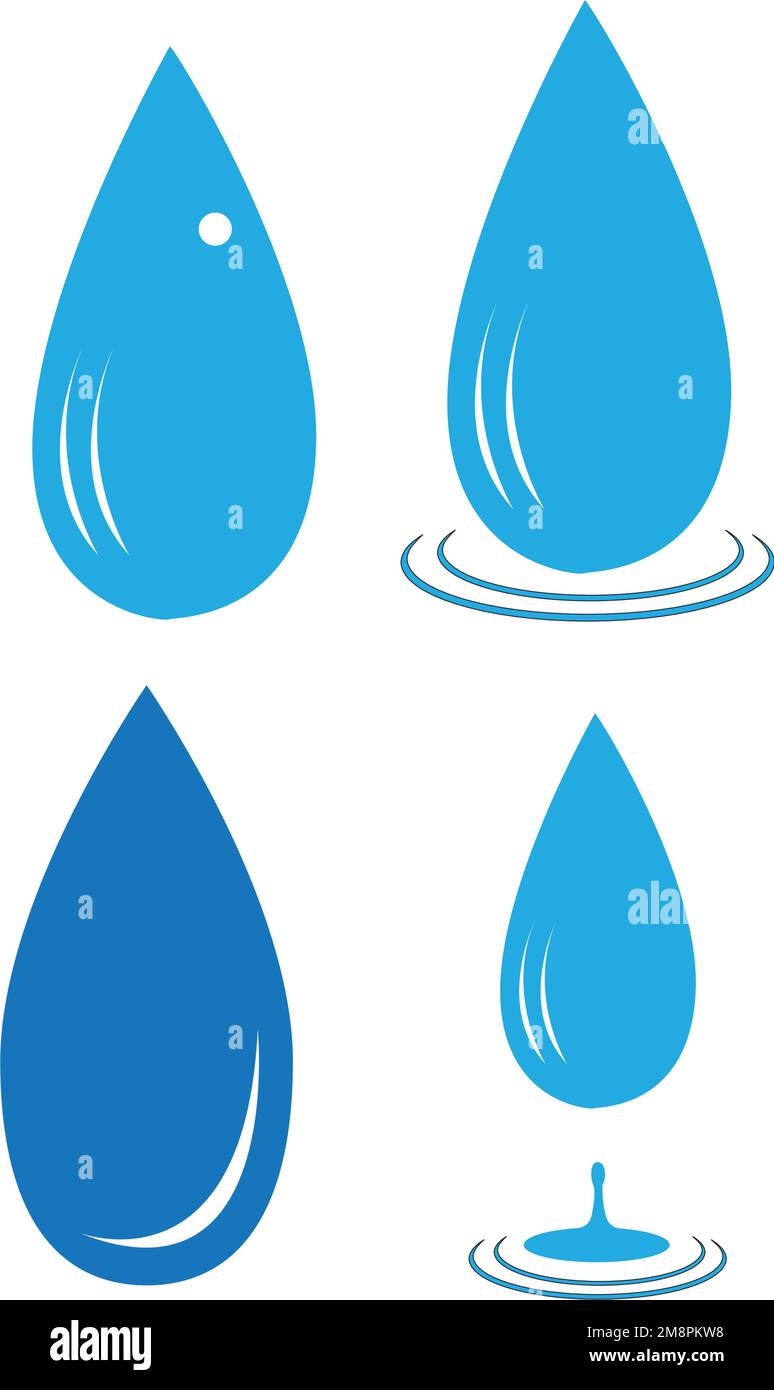 modèle vektor avec logo water drop Illustration de Vecteur