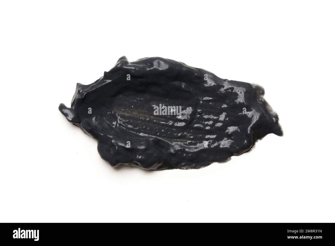 Gommage au café, argile ou charbon de bois course de masque isolé sur exfoliant au café, argile ou charbon de bois course de masque isolé sur blanc Banque D'Images