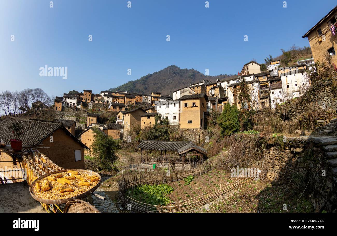 Anciens villages de huizhou, anhui Yang rendements Banque D'Images