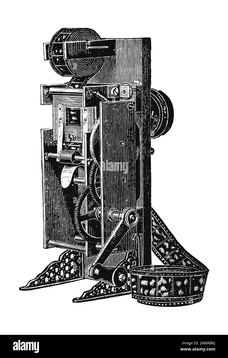 Ancien caméscope, utilisé dans les premiers jours du cinéma Banque D'Images