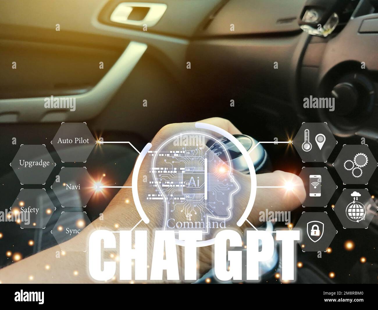 Conceptuellement, ChatGPT est un chatbot ou une intelligence artificielle de l'IA qui peut communiquer par le biais de messages avec les humains naturellement. Banque D'Images