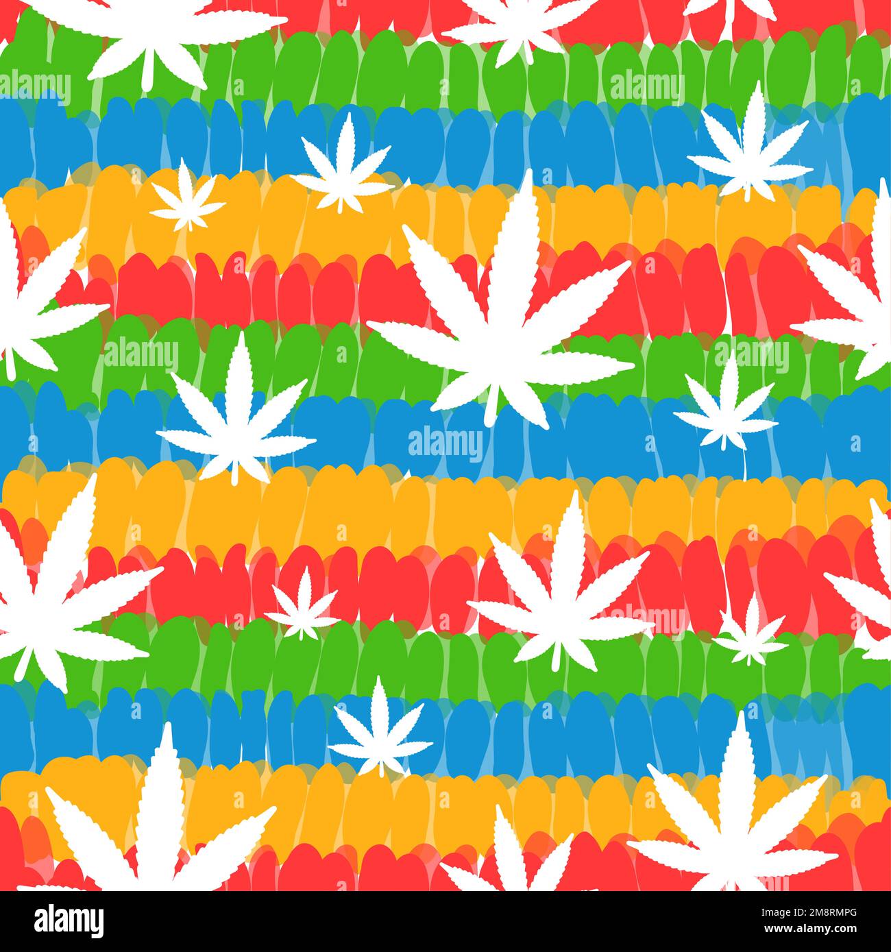 Feuille de cannabis, teinture de cravate fond de motif sans couture.illustration de dessin animé de teinture de cravate vectorielle.60s style,hippie,adventice,marijuana sans couture motif art Illustration de Vecteur