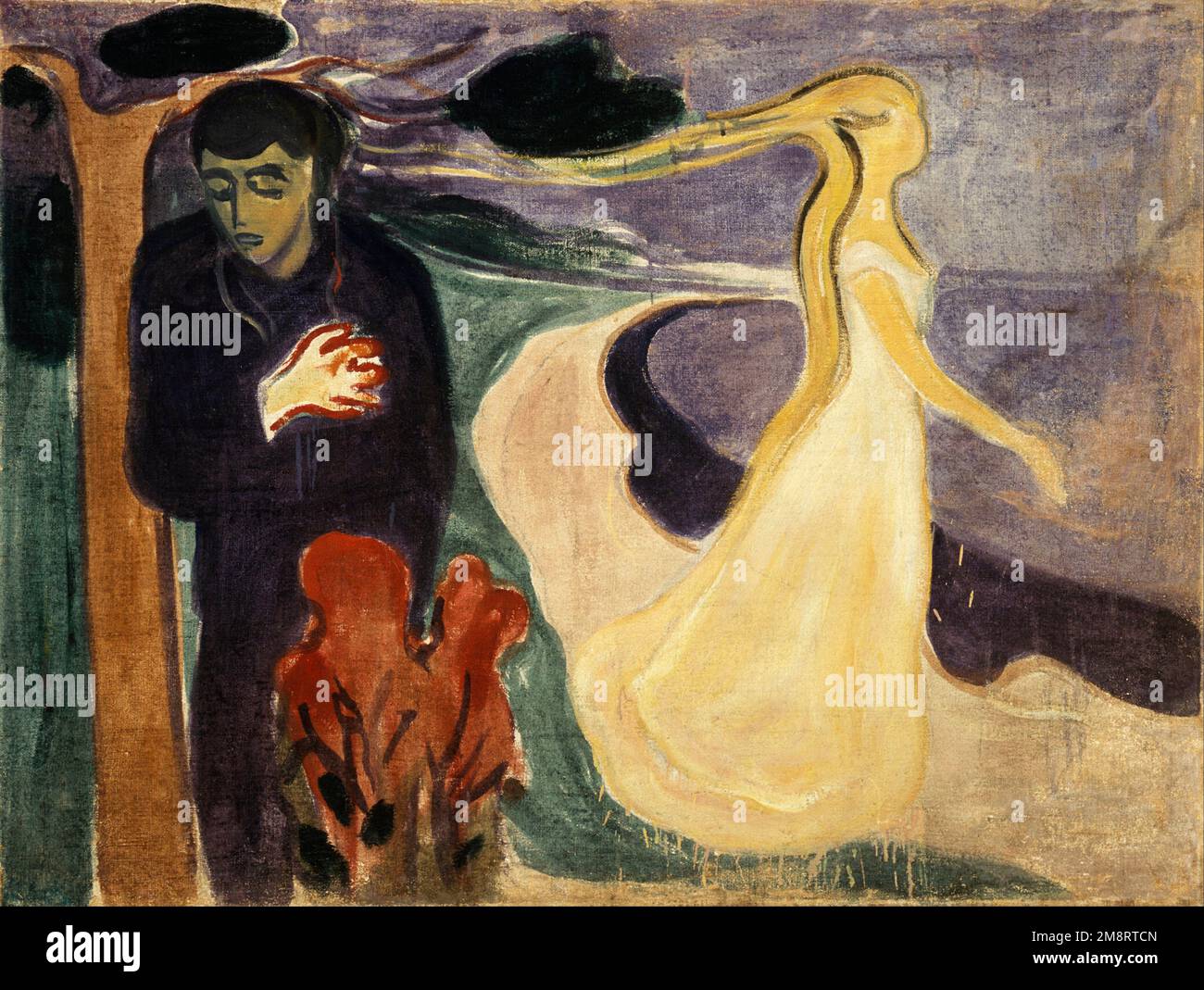 Séparation. Edvard Munch. 1896. Banque D'Images