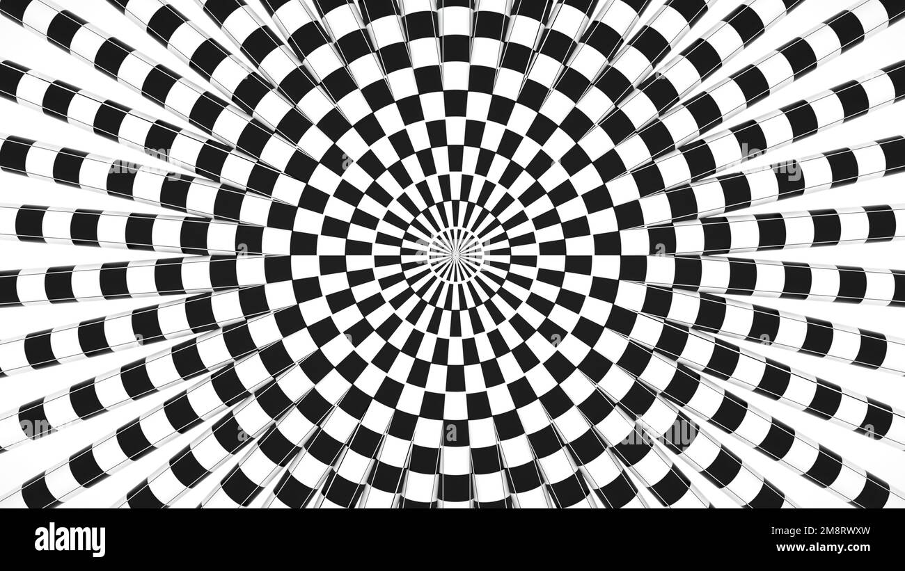 Arrière-plan abstrait et illusion optique Banque D'Images