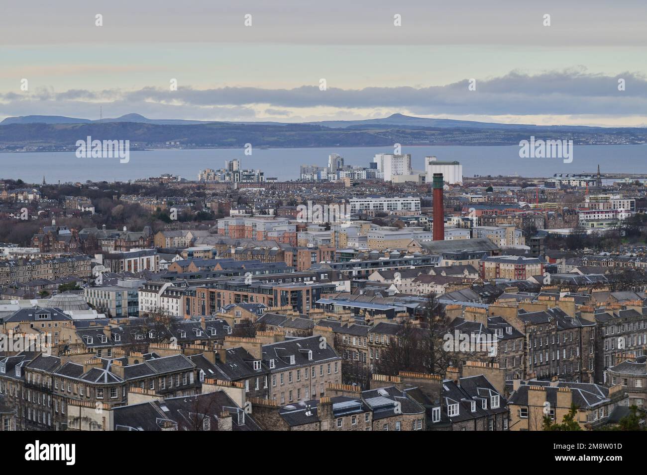 Edinburgh, Écosse, Royaume-Uni, 15 janvier 2023. Vue vers l'avant depuis Calton Hill. credit sst/alamy nouvelles en direct Banque D'Images
