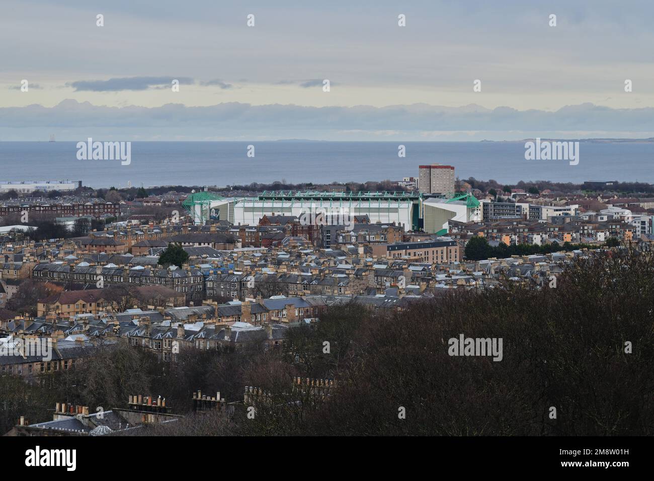 Edinburgh, Écosse, Royaume-Uni, 15 janvier 2023. Vue vers l'avant depuis Calton Hill. credit sst/alamy nouvelles en direct Banque D'Images