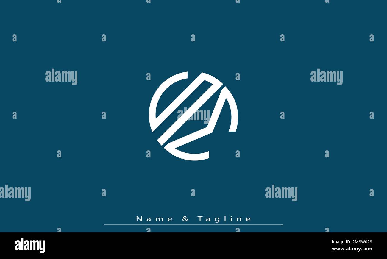 Lettres de l'alphabet initiales Monogram logo SM , MS Illustration de Vecteur