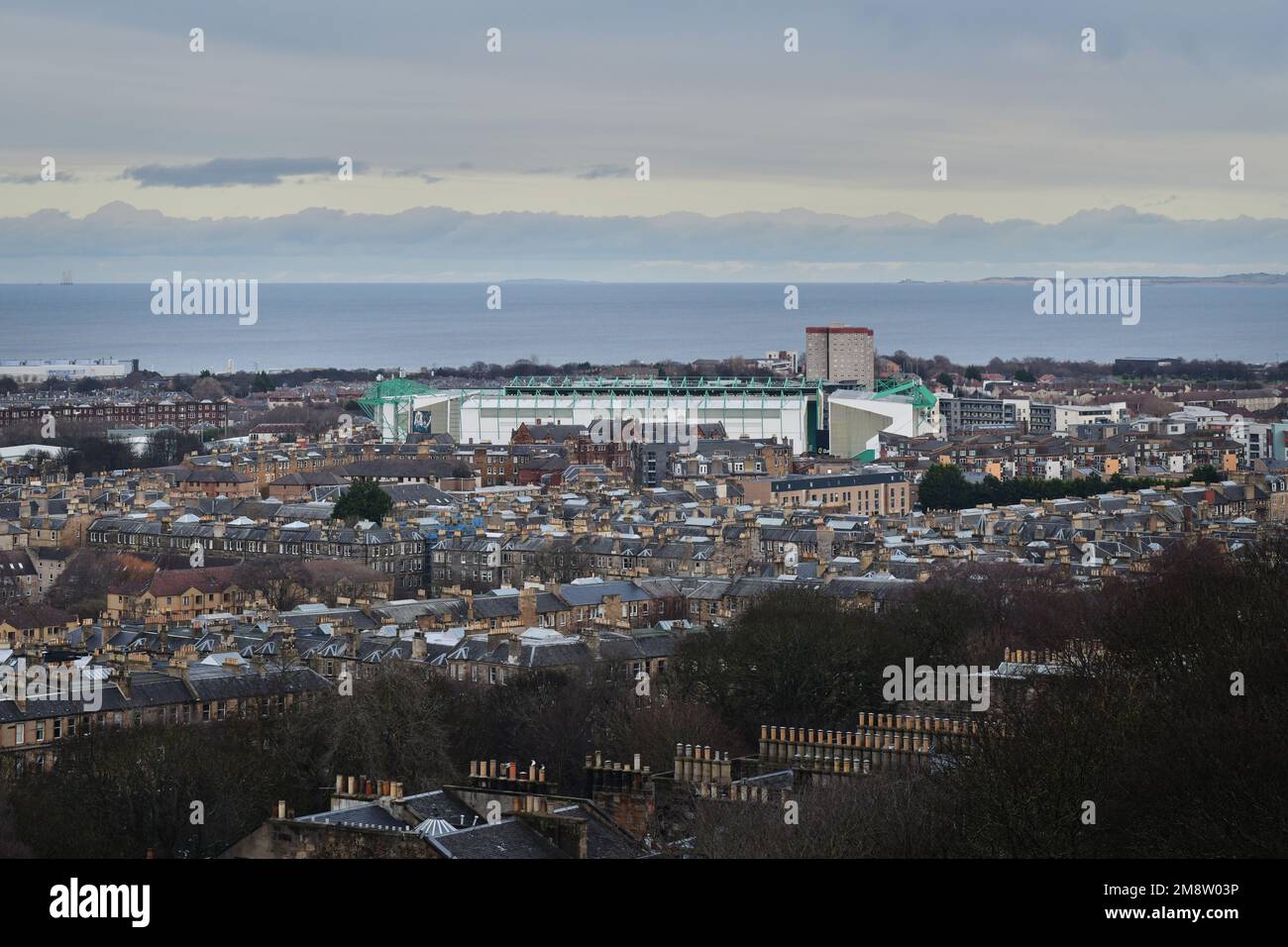 Edinburgh, Écosse, Royaume-Uni, 15 janvier 2023. Vue vers l'avant depuis Calton Hill. credit sst/alamy nouvelles en direct Banque D'Images