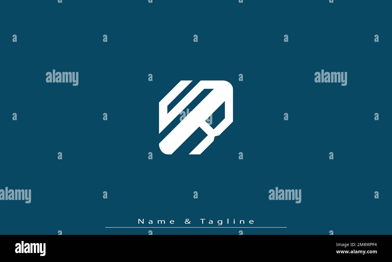 Lettres de l'alphabet initiales Monogram logo SR , RS Illustration de Vecteur