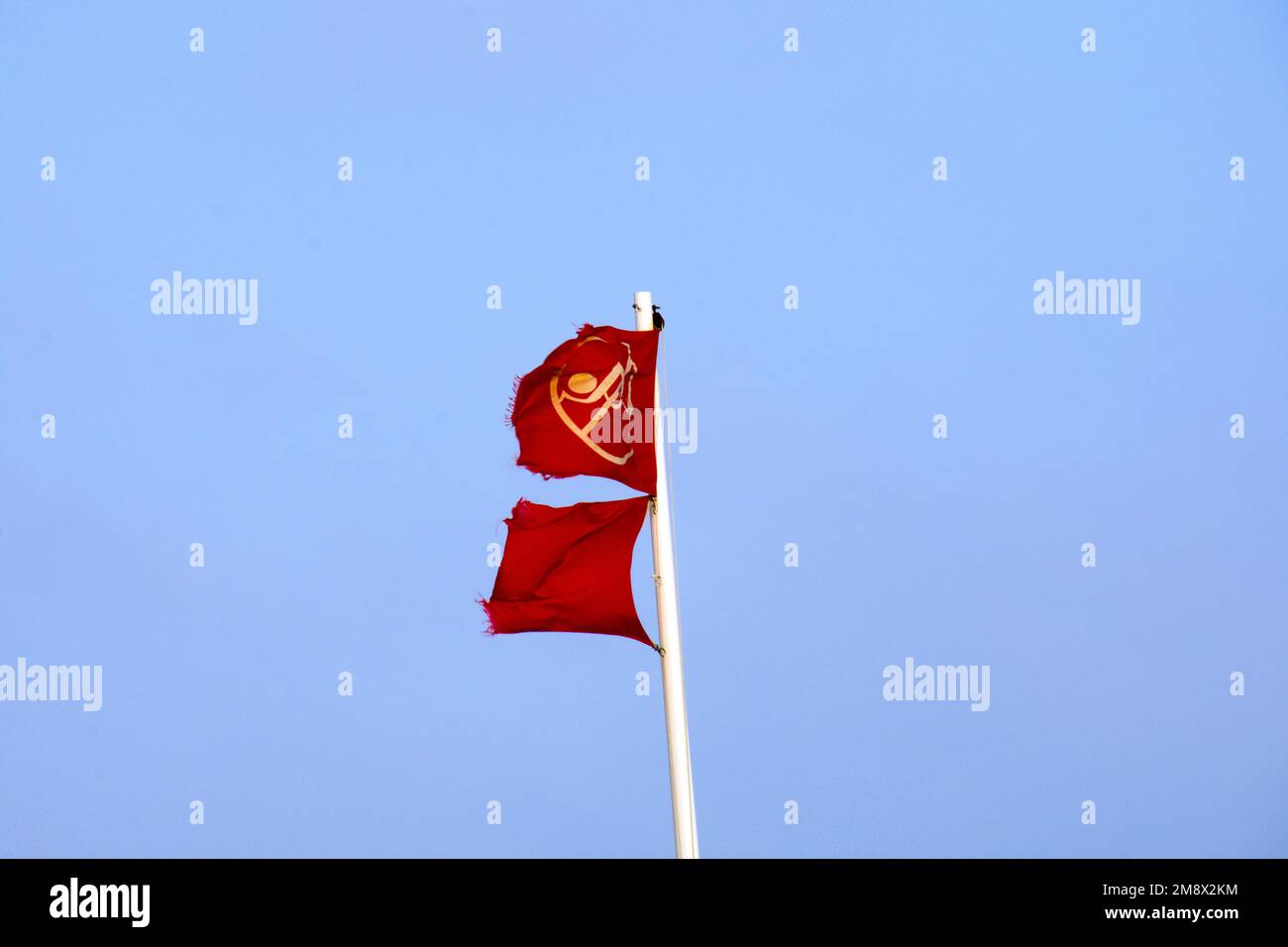 Lot De 3 Drapeau D'avertissement 30 X 30 Cm Drapeaux Rouges Avec Corde Résistant Aux Intempéries Drapeaux De Sécurité Pour Charges Suspendues Porte-Vélos Voiture (Rouges
