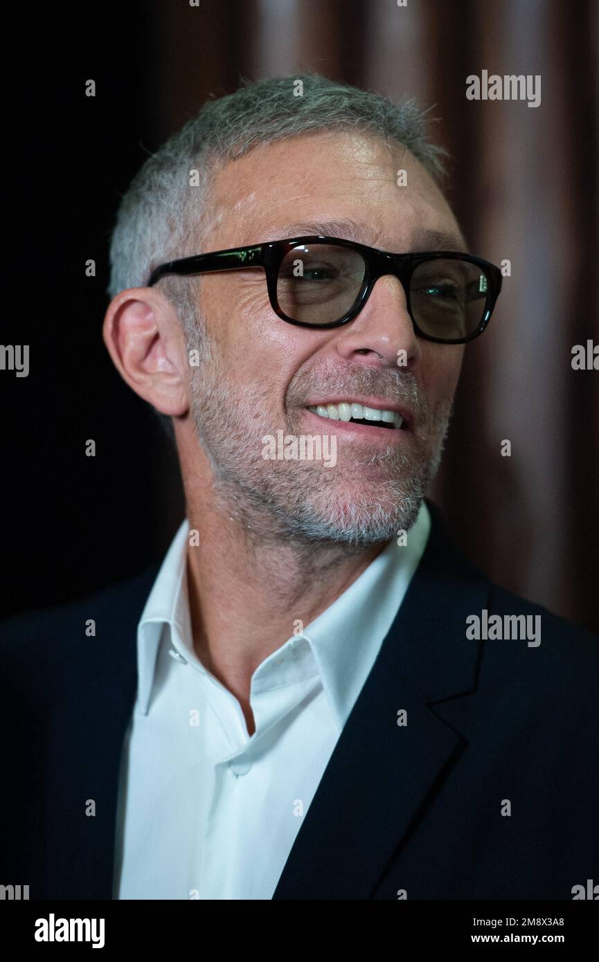 Vincent Cassel assiste à l'Astérix et Obelix: L'Empire du milieu première au Grand Rex Cinéma à Paris, France sur 15 janvier 2023. Photo d'Aurore Marechal/ABACAPRESS.COM Banque D'Images