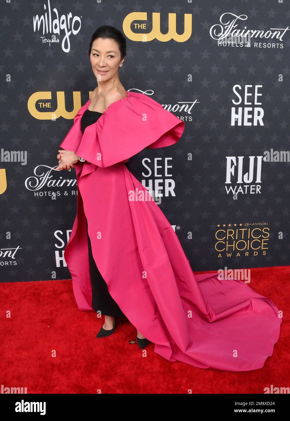 Los Angeles, États-Unis. 15th janvier 2023. Michelle Yeoh assiste aux prix du choix des critiques annuels 28th au Fairmont Century Plaza, dimanche, à 15 janvier 2023. Photo de Jim Ruymen/UPI crédit: UPI/Alay Live News Banque D'Images