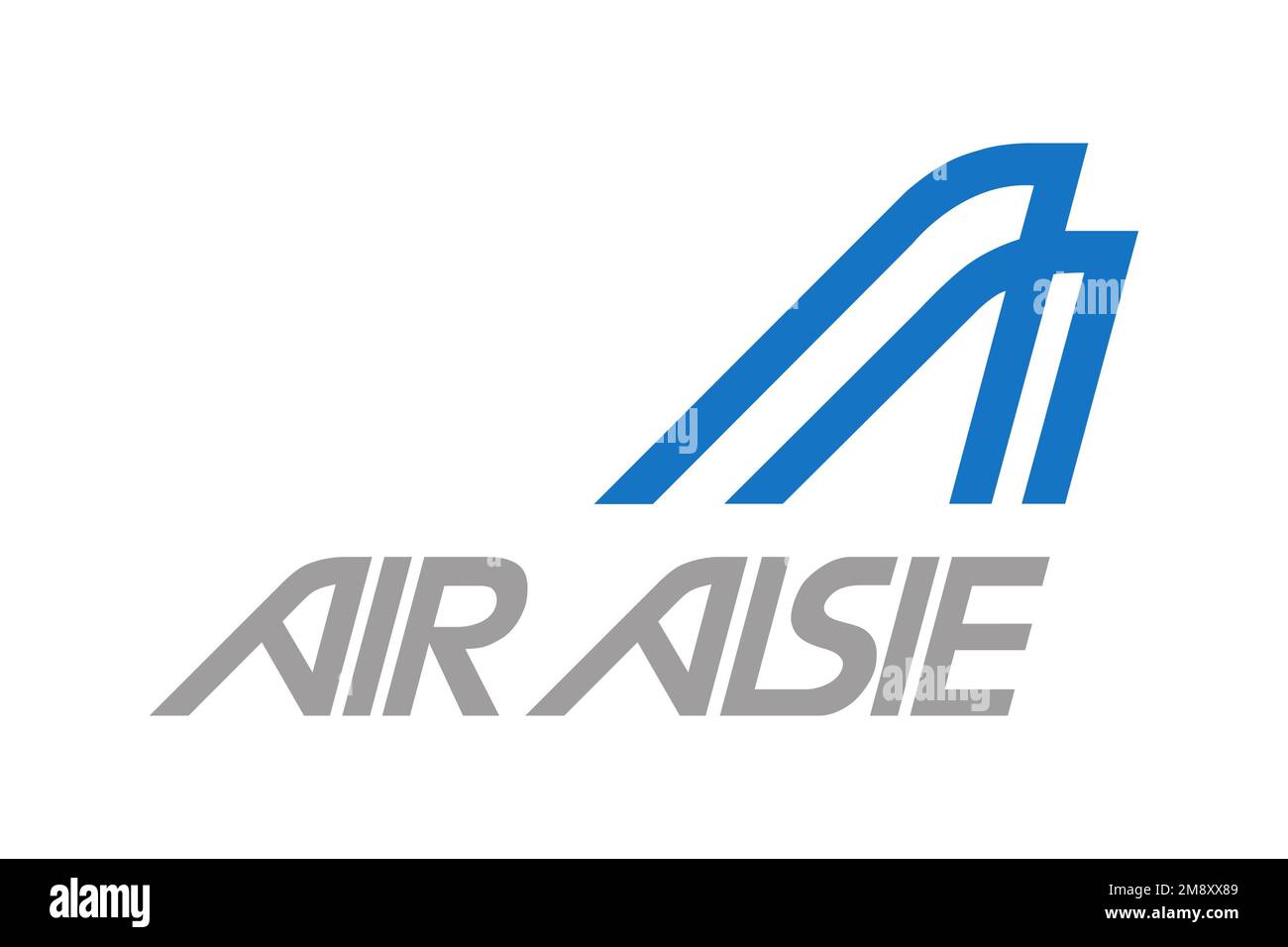 Air Alsie, logo, fond blanc Banque D'Images