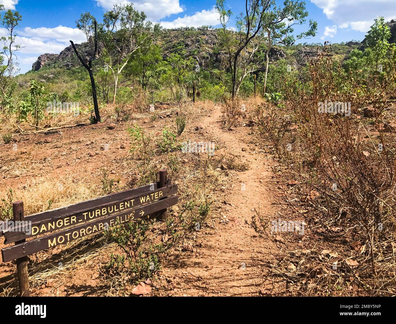 Suivez les chutes de Motorcar, parc national de Kakadu, territoire du Nord, Australie Banque D'Images