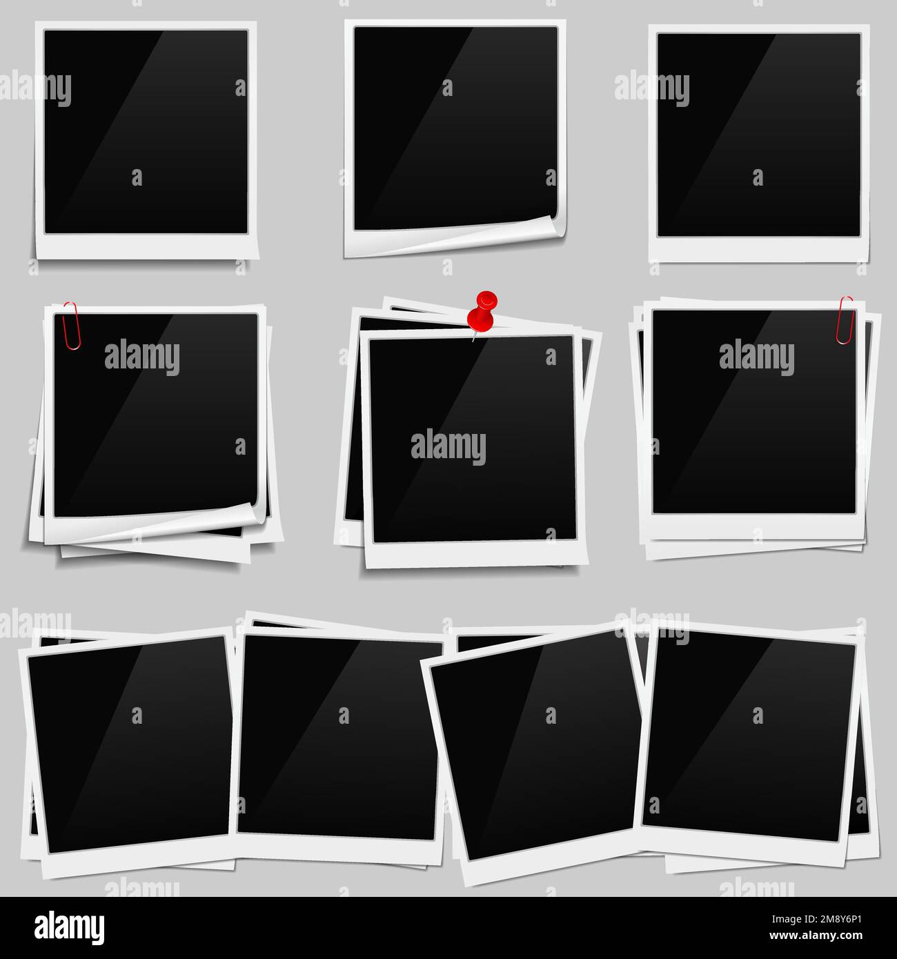 Ensemble de cadres photo, illustration Vector eps10 Illustration de Vecteur