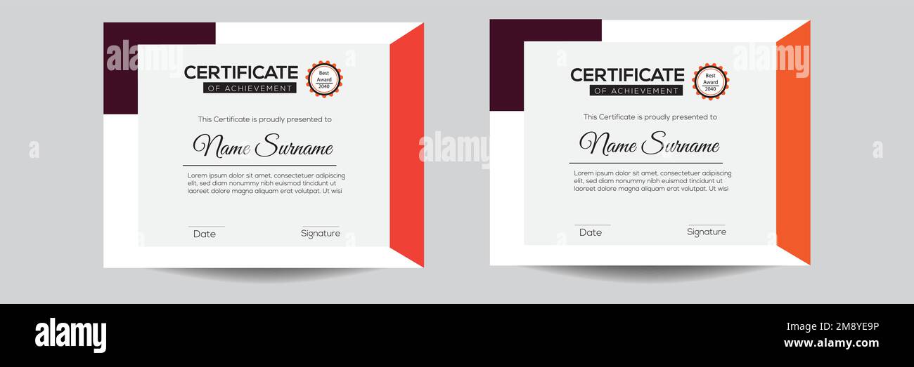 Papier De Certificat Vierge, Feuille Intérieure De Récompense