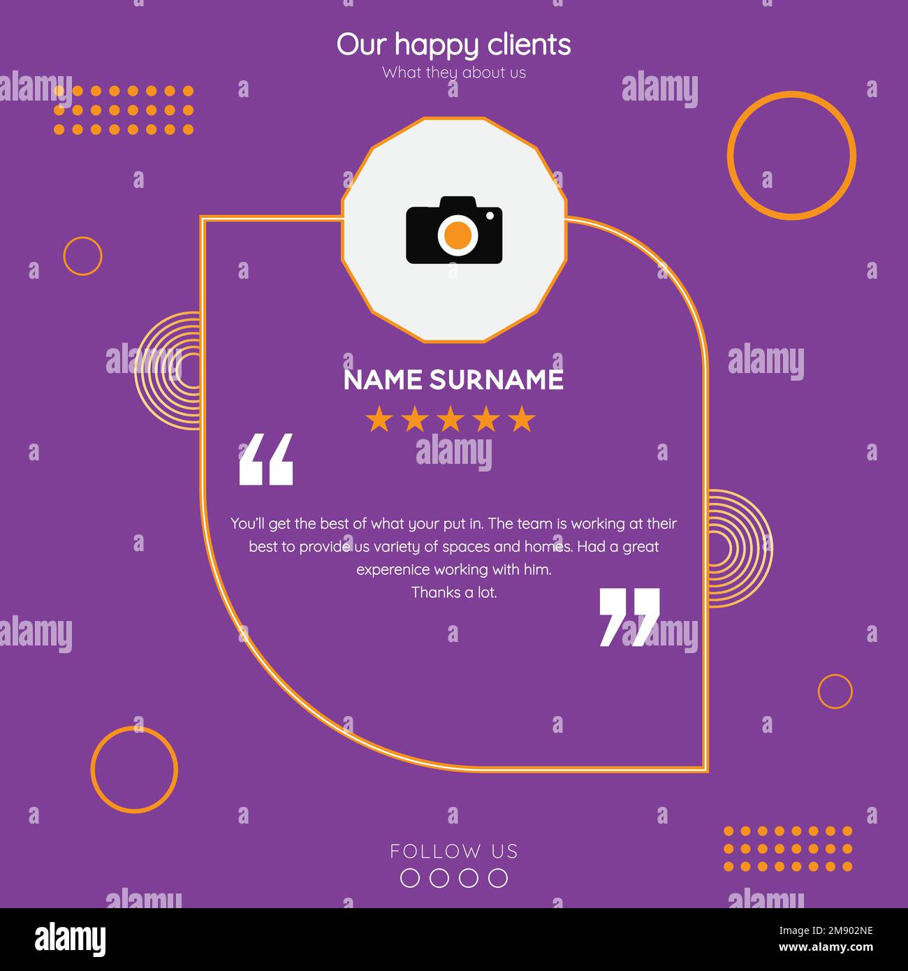 Témoignage créatif des clients sur les médias sociaux post-conception. Modèle de bannière Web pour les commentaires des clients sur les médias sociaux. Illustration de Vecteur Témoignage créatif des clients sur les médias sociaux post-conception. Modèle de bannière Web pour les commentaires des clients sur les médias sociaux. Illustration de Vecteur