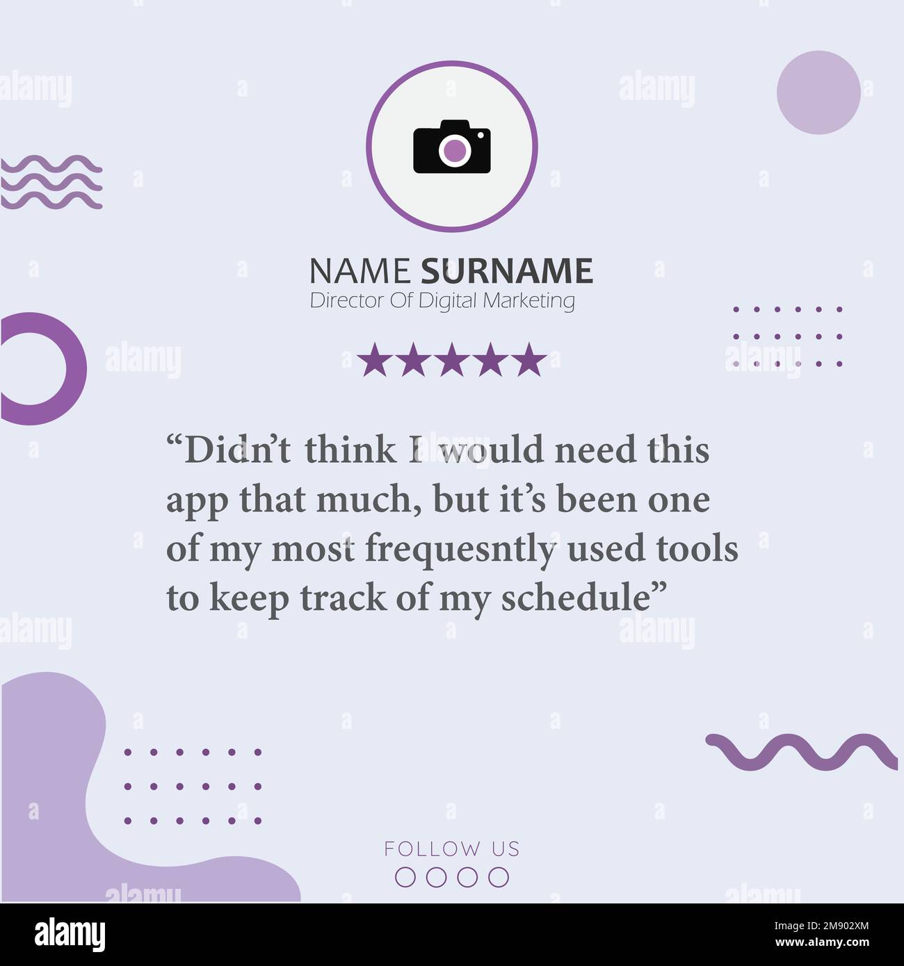 Témoignage créatif des clients sur les médias sociaux post-conception. Modèle de bannière Web pour les commentaires des clients sur les médias sociaux. Illustration de Vecteur Témoignage créatif des clients sur les médias sociaux post-conception. Modèle de bannière Web pour les commentaires des clients sur les médias sociaux. Illustration de Vecteur