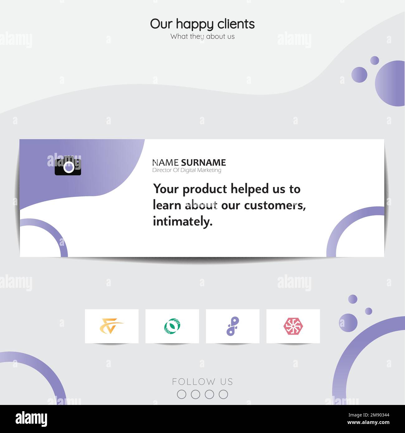 Modèle de bannière Web pour les commentaires des clients sur les médias sociaux. Modèle de réseaux sociaux de commentaires des clients. Illustration de Vecteur Modèle de bannière Web pour les commentaires des clients sur les médias sociaux. Modèle de réseaux sociaux de commentaires des clients. Illustration de Vecteur