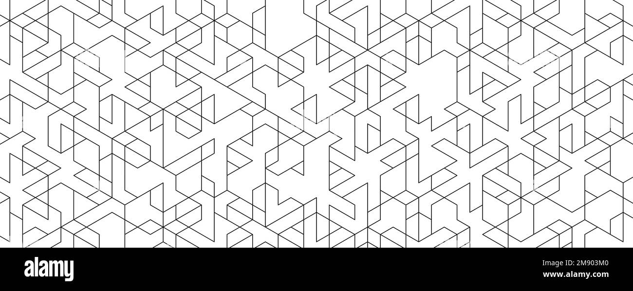 abstrait noir blanc hexagonal, fond de texture géométrique, motif polygonal, concept technologique Banque D'Images