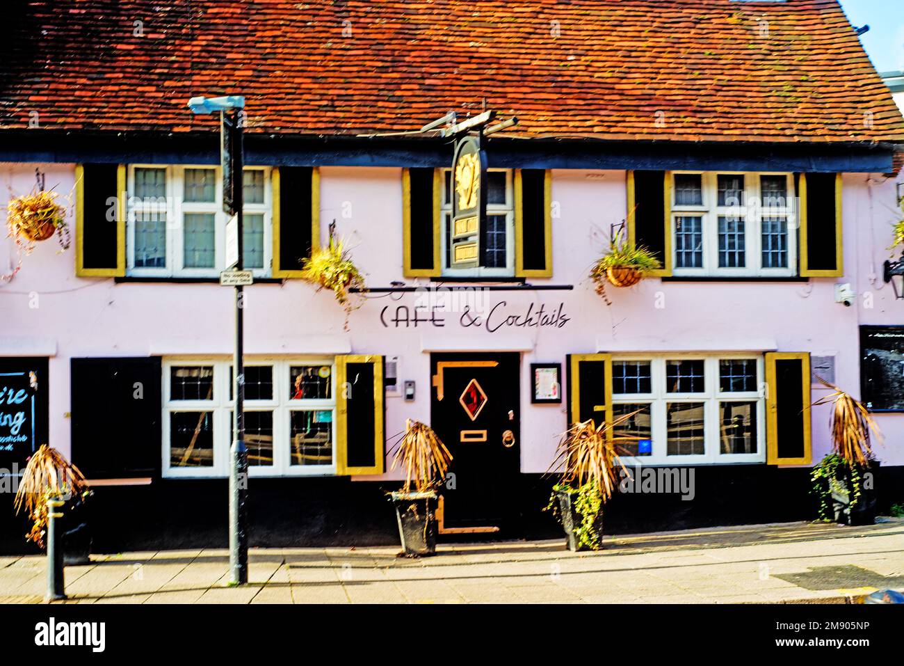 Café et cocktails Bar, High Wycombe, Buckinghamshire, Angleterre Banque D'Images