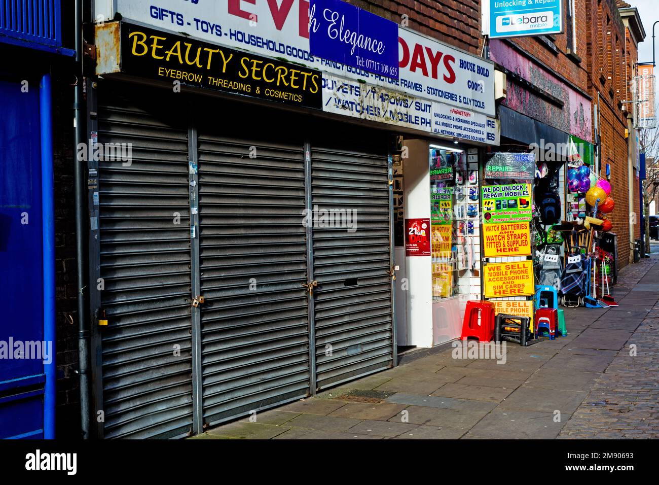 Boutiques indépendantes, High Wycombe, Buckinghamshire, Angleterre Banque D'Images