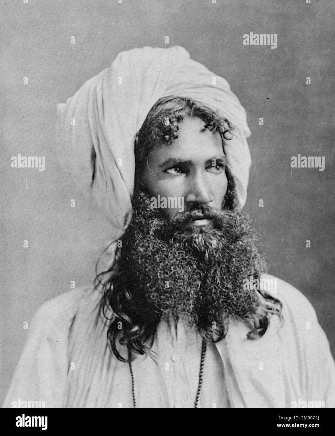 Raja Deen Dayal - astrologue - 1892 Banque D'Images