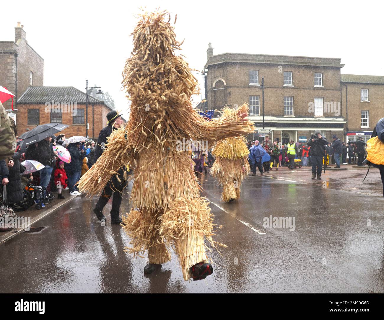 Whittlesey, RoyaumeUni. 14th janvier 2023. Le festival de l'ours de paille de Whittlesea