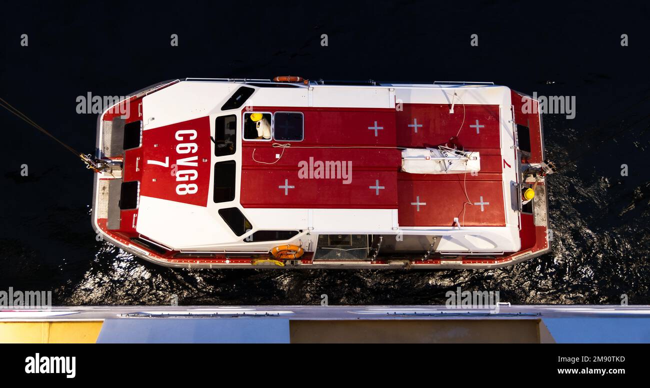 Navire de croisière Norwegian Gem (Norwegian Gem) descente d'un bateau de croisière Banque D'Images